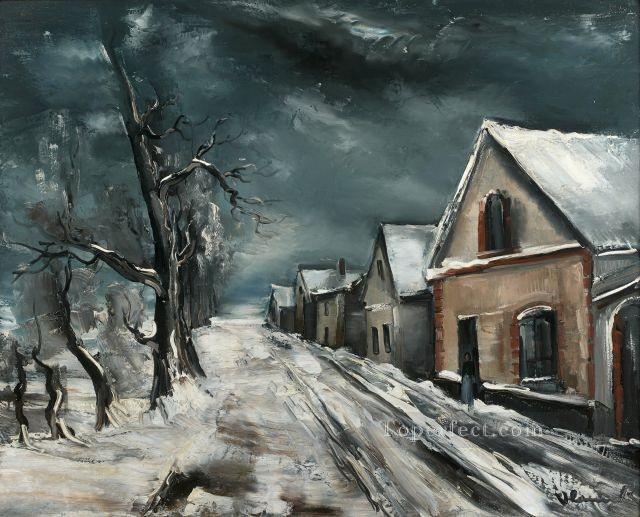 SNOW LANDSCAPE Maurice de Vlaminck Oil Paintings